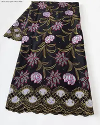 Big Sale Soft Cotton Voile Lace High Quality Embroidered African Swiss Fabric In Switzerland Dubai Nigerian Sewing Garment
