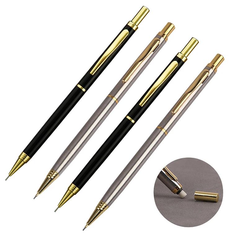 1 Pcs Mechanical Pencil Metal Press 0.5mm Student Pencil Drawing Surveying Office Stationery HIGH-END STUDENT PENCIL