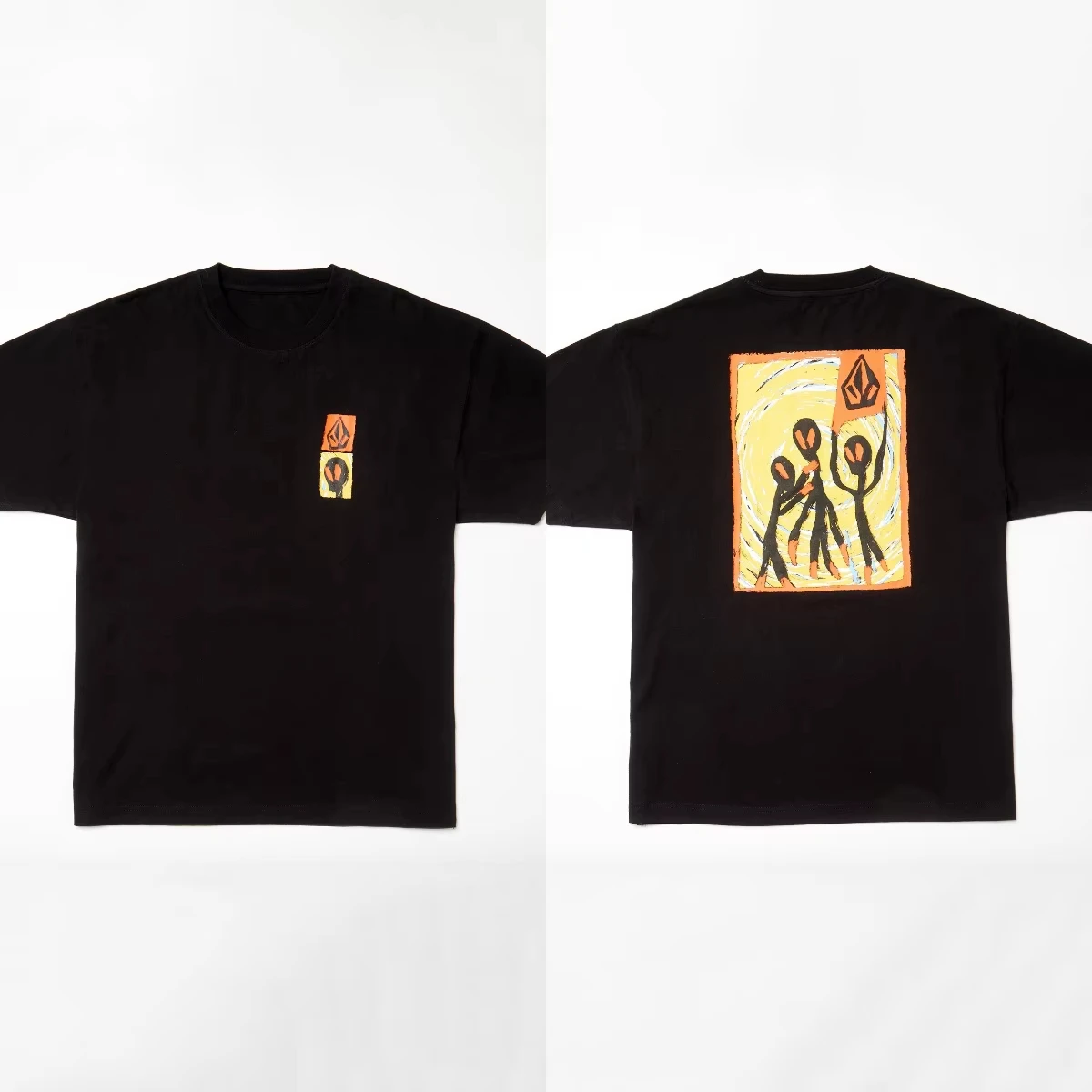 Camiseta de marca Diamond Volcom para deportes extremos, skateboarding, surf, camiseta gráfica de algodón, ropa de calle de verano para hombres y mujeres