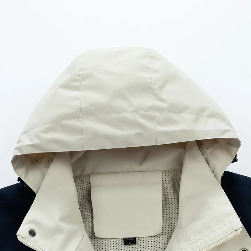 Gorasion Casual Men's Solid Down Jackets Spring Autumn Hooded Windproof Jackets High Quality Coats Work Jackets Detachable Caps