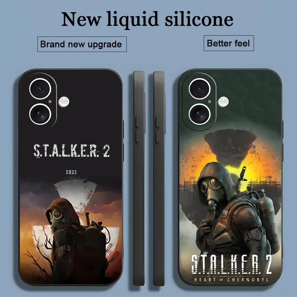 Cool S-Stalker 2 Hot Game Phone Case For iPhone 17 16 15 14 13 12 11 X XR XS 8 Plus Mini Pro Max Soft black Shockproof Cover