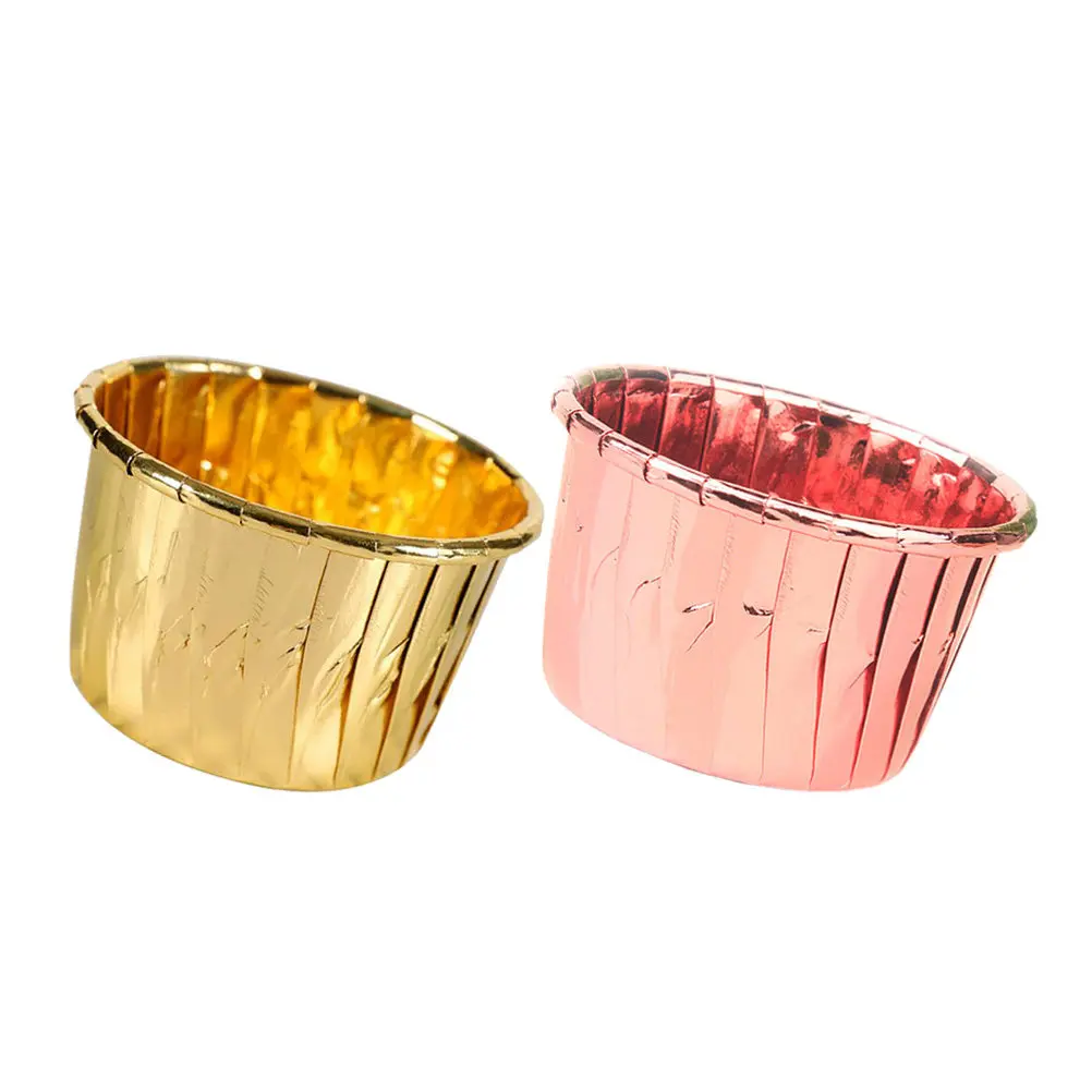 

100 шт. бумажных формочек для кексов, герметичные, с гладкой поверхностью, для выпечки, украшения десертов на детские праздники и чаепития