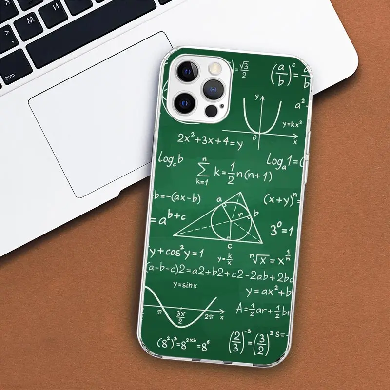 Physics Chemical Mathematics Phone Phone Case For Apple iPhone 11 12 13 14 15 16 Pro Max 7 X XS 8 Plus + Mini SE Customized Prin