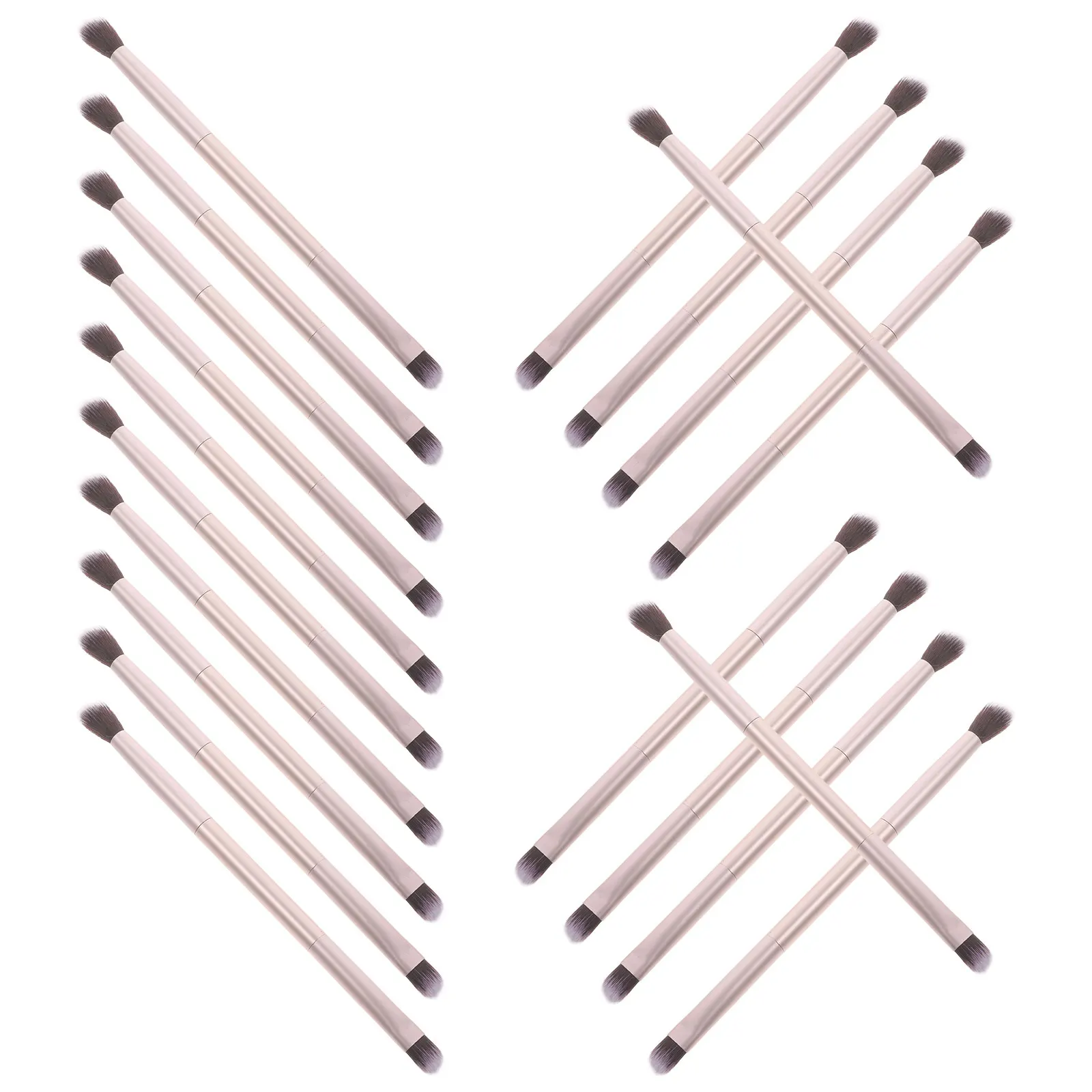 

20Pcs Makeup Brushes Double-Ended Brush Set Eye Shadow Nose Shadow Blending Brush Soft Bristles Women Makeup Tools