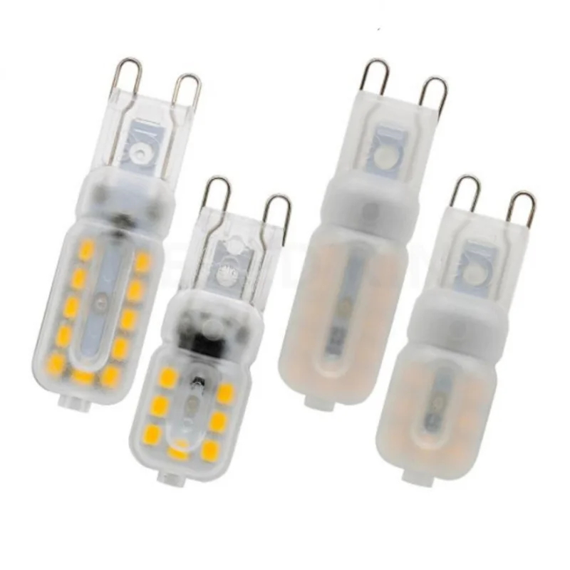 6X 10pcs/lot LED 2835 SMD G9 Dimmable Lamp AC/DC 230V 5W 7W 9W 220V G4 G9 Light Bulb for chandelier replace halogen Lamp