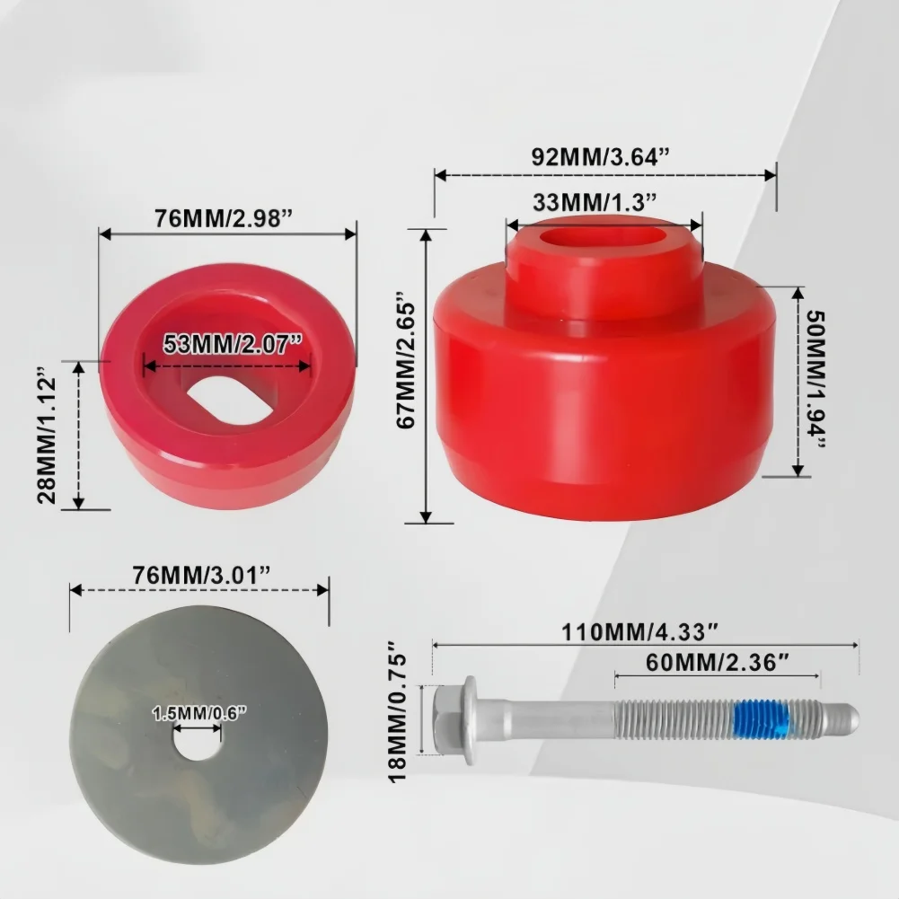 

Комплект втулок крепления кузова 7-141 из полиуретана, красный, для Chevy Silverado, GMC Sierra 1500 2500 HD 2WD 4WD 1999-2014, полный комплект креплений