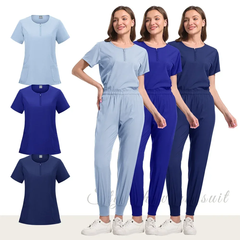 Wholesale Price Doctor Nurse Scrubs Set Medical Uniforms Women Jogger  Hospital Accessories Operating Room Surgical Workwear