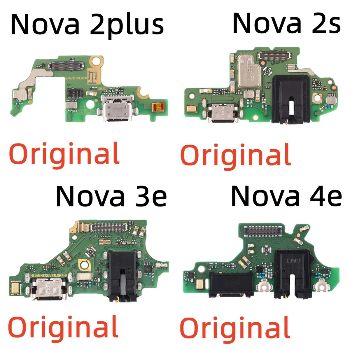 Original USB Charging Port Dock Charger Connector Board Flex Cable For Huawei Nova 2 2s 3 3i 3e 4 4e 5 7 8 8se Pro Plus