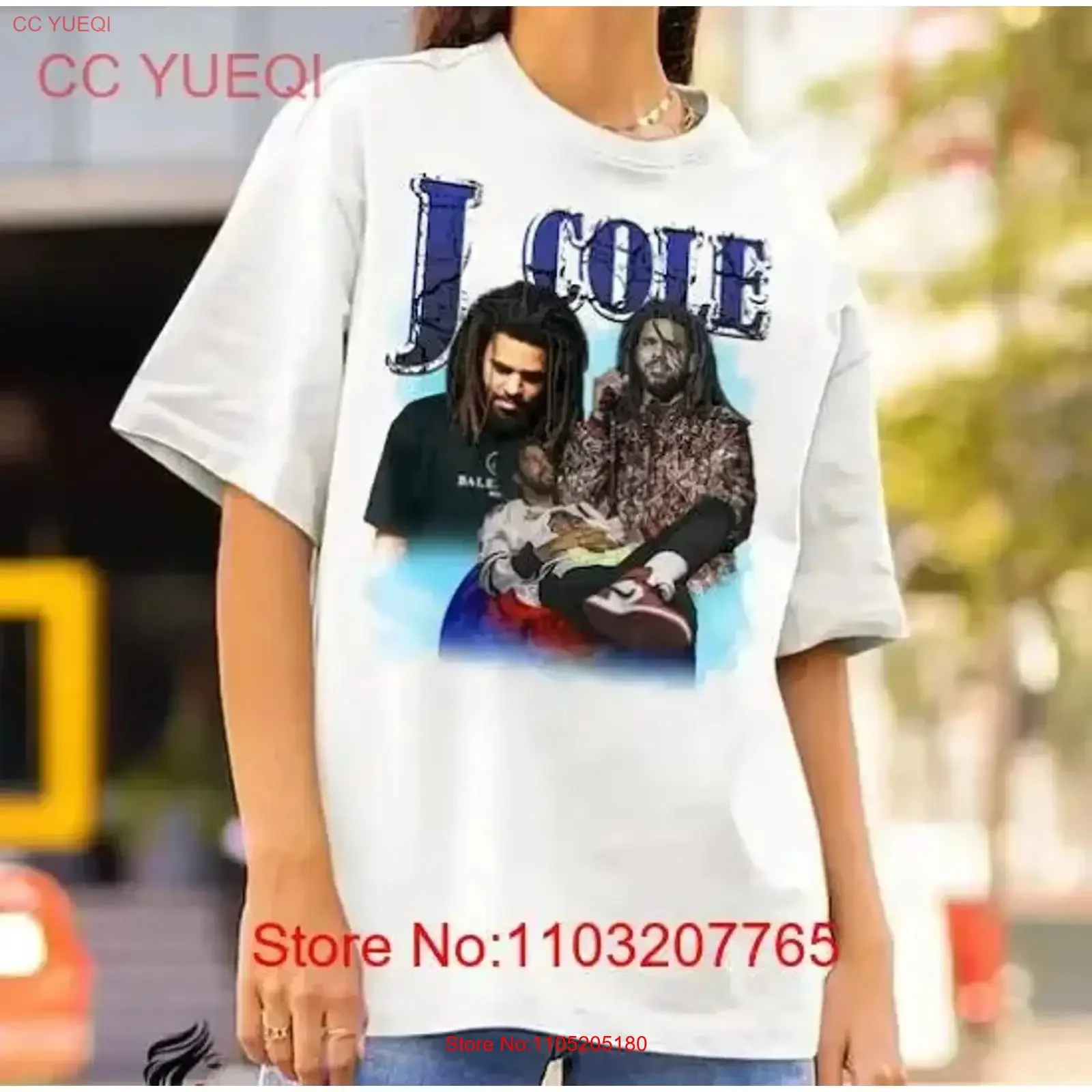 J Cole T Shirt colorful father day hot cute dad gift vintage Washed Casual streetwear graphic Slightly homme vintage Washed