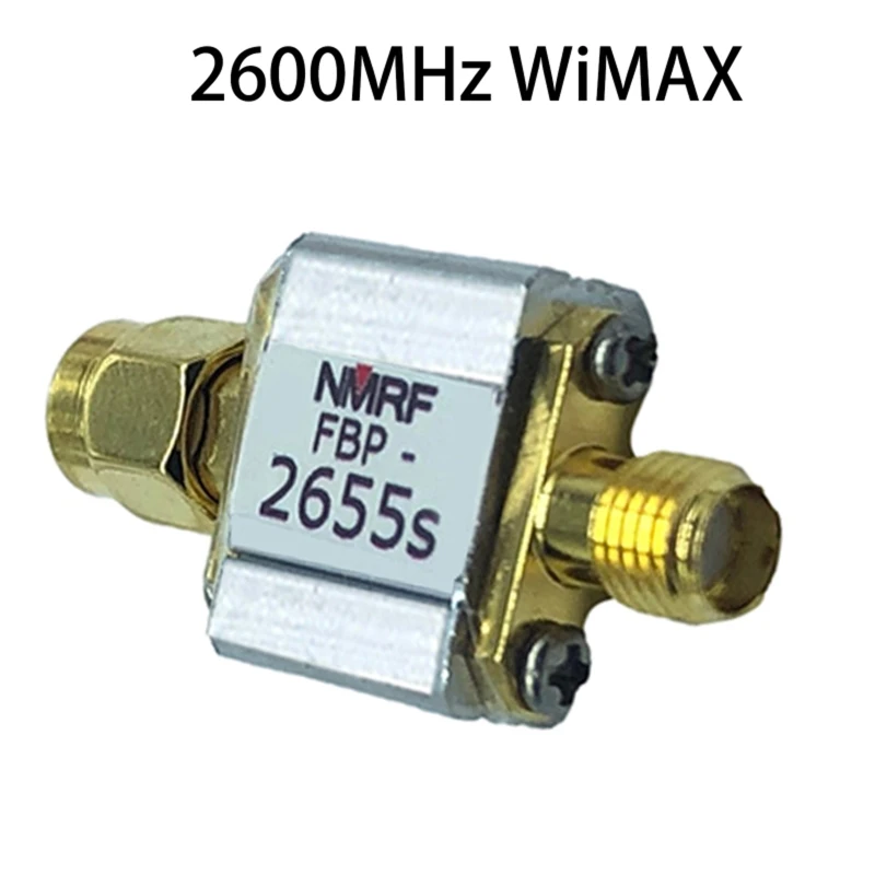 2600MHz WiMAX dedicated SAW bandpass filter, SMA interface, 1dB passband 2555-2655MHz 100mW Maximum Carrying Power