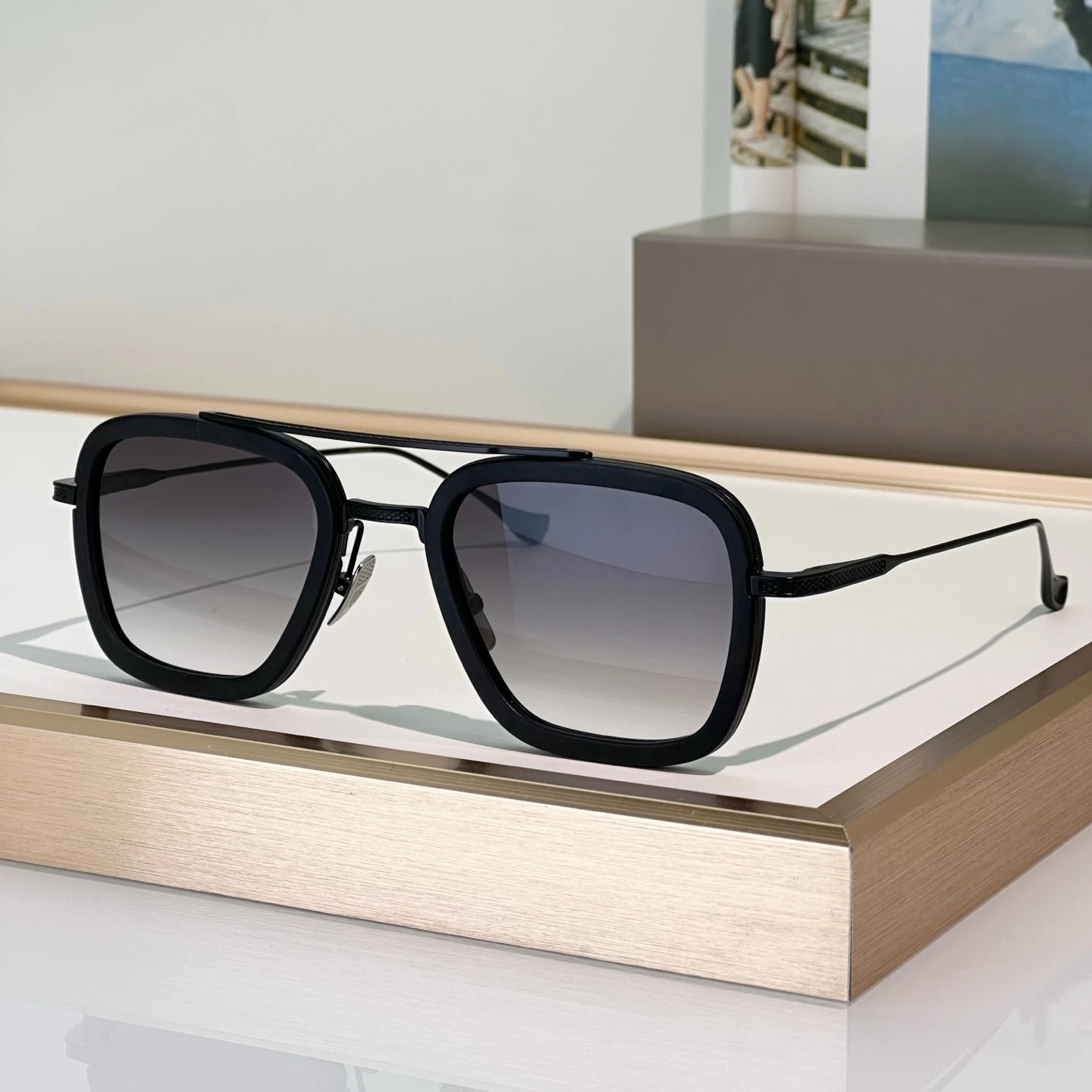 Dilta Flight.006 Robert Men sunglasses Metal Alloy Pilot Classic Male Female Business Sunglasses Outdoor Sun Glasses woman image 3