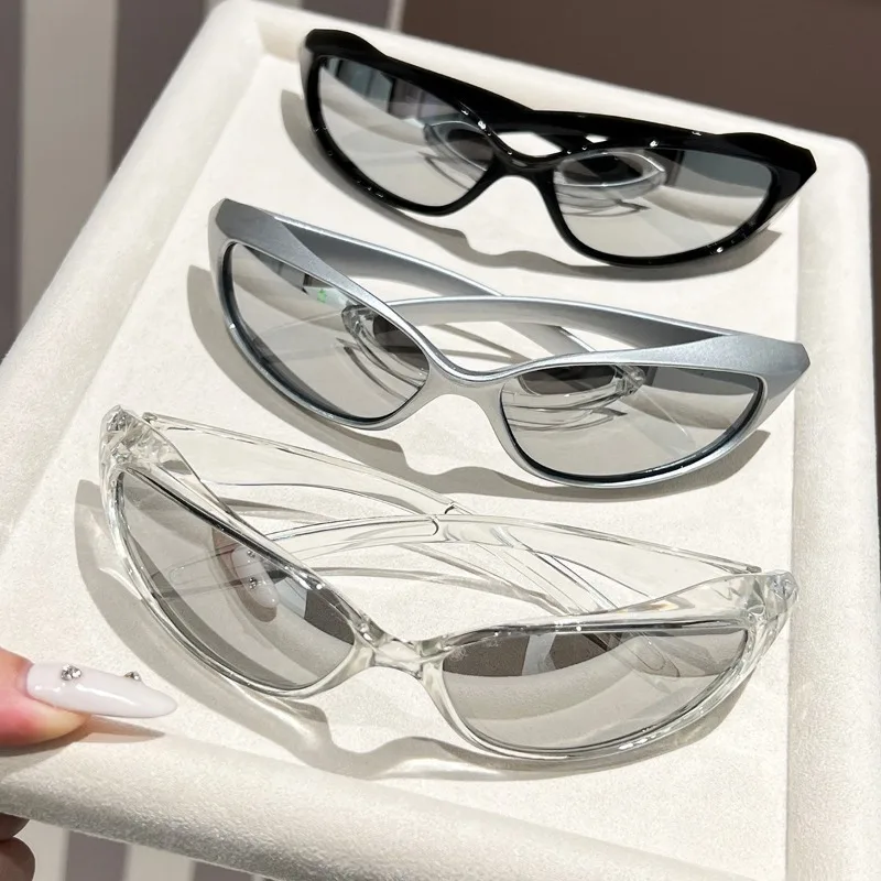 New Y2k Sunglasses For Men And Women Sports Cycling Glasses Women Trendy Street Photography Sunglasses Men Fashion Shades image 5