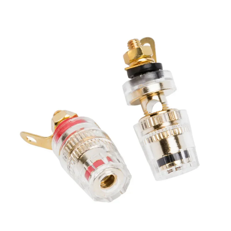 Binding Post Banana Plug Connector Audio Jack Socket For Amplifier Speaker Terminal Board Gold Plated Consumer Electronics