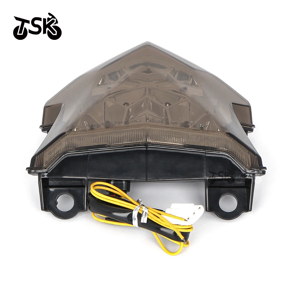 

Светодиодный задний фонарь для Kawasaki Ninja 650 Z650 Z900 2017-2023 2018 2019, встроенный поворотник, задний тормоз с глазурью, указатели поворота