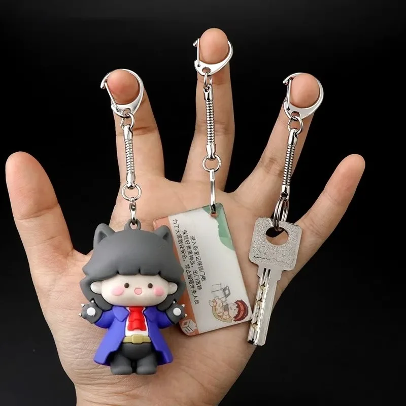 Double Hanging Head Metal Keychain Buckle