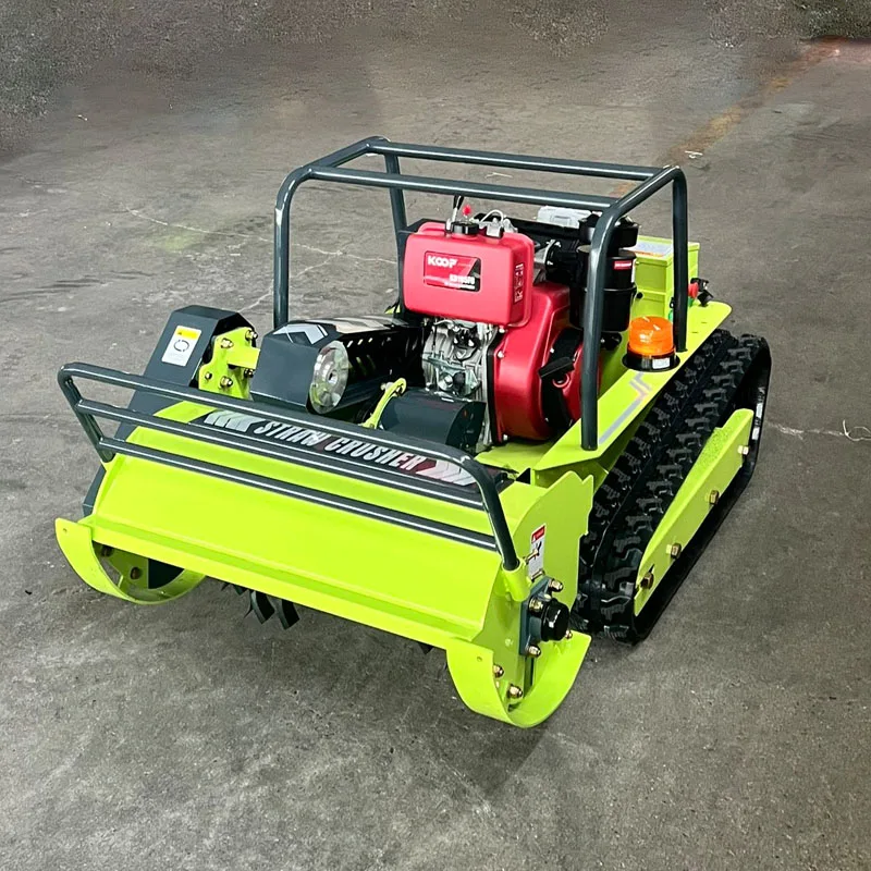 

800mm, 1000mm, 1200mm factory-grade inexpensive lawnmower robot tracked remote-controlled hill-climbing lawnmower