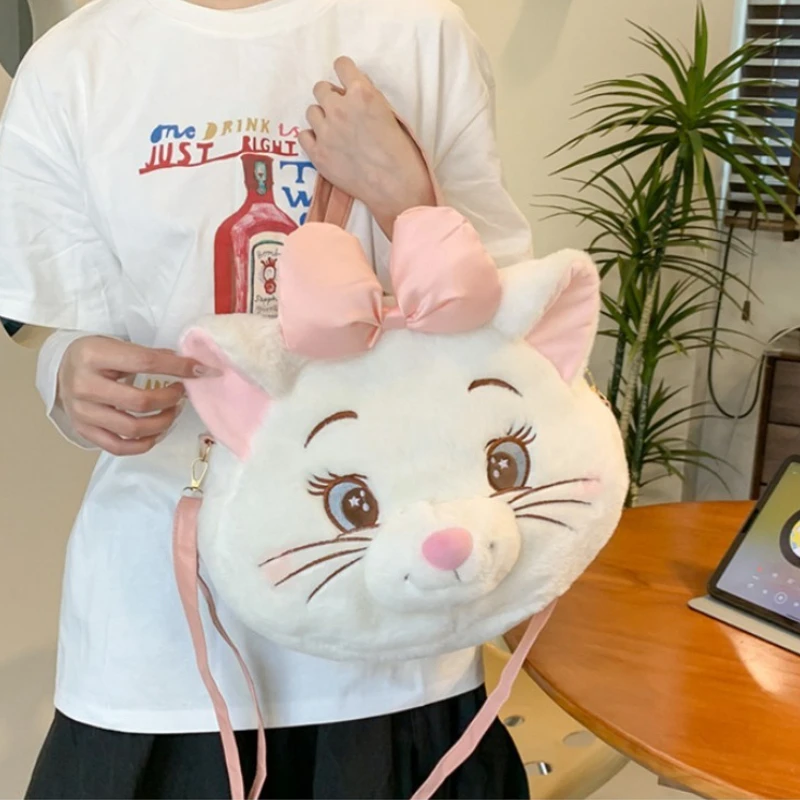 2025 ديزني جديد لطيف ماري كات أفخم سعة كبيرة حقيبة كروسبودي فتاة حلوة القلب متعددة الأغراض الكرتون على ظهره #2