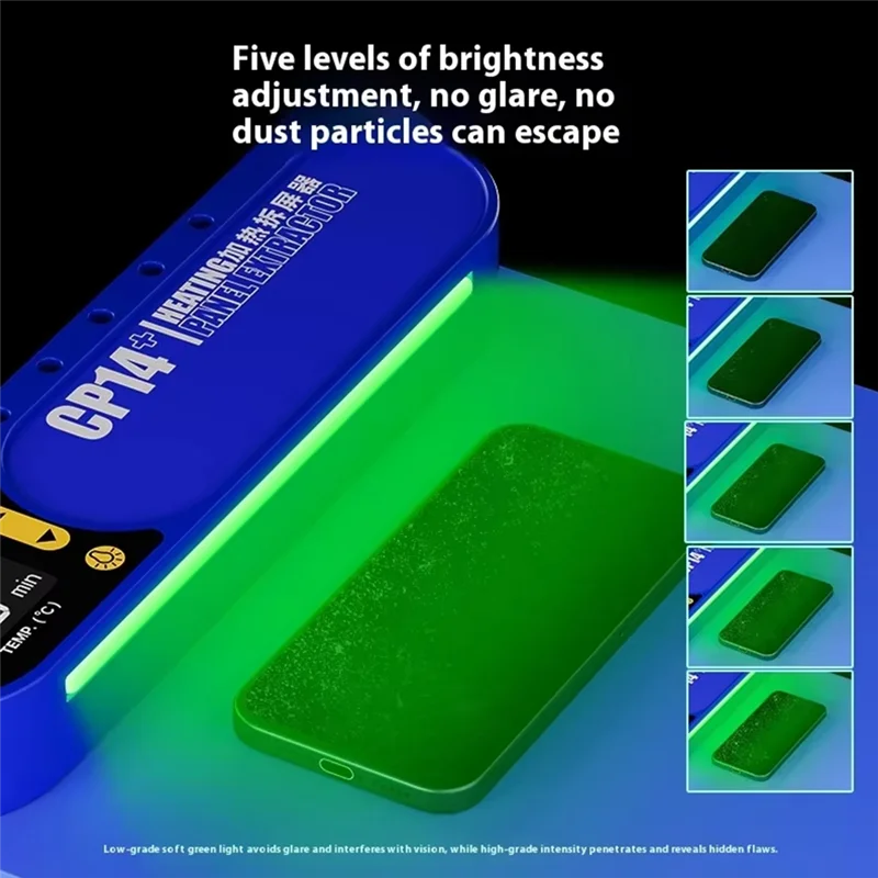 

ABSQ-Dust Detection Light-Equipped CP14+ LCD Screen Separator With Pre-Heating Remove Pad For Iphone Ipad Display- US Plug