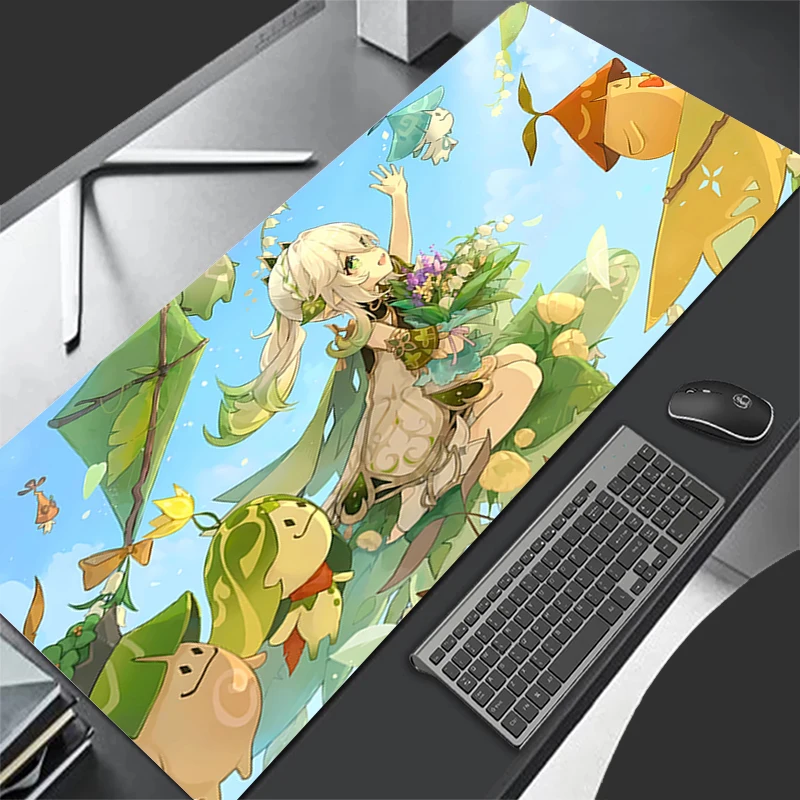 

Mousepad Computer Gaming Accessories Keyboard Pad Office PC Rubber Mouse Pad Decoracion G-genshin Impact Nahida Desk Mouse Mat