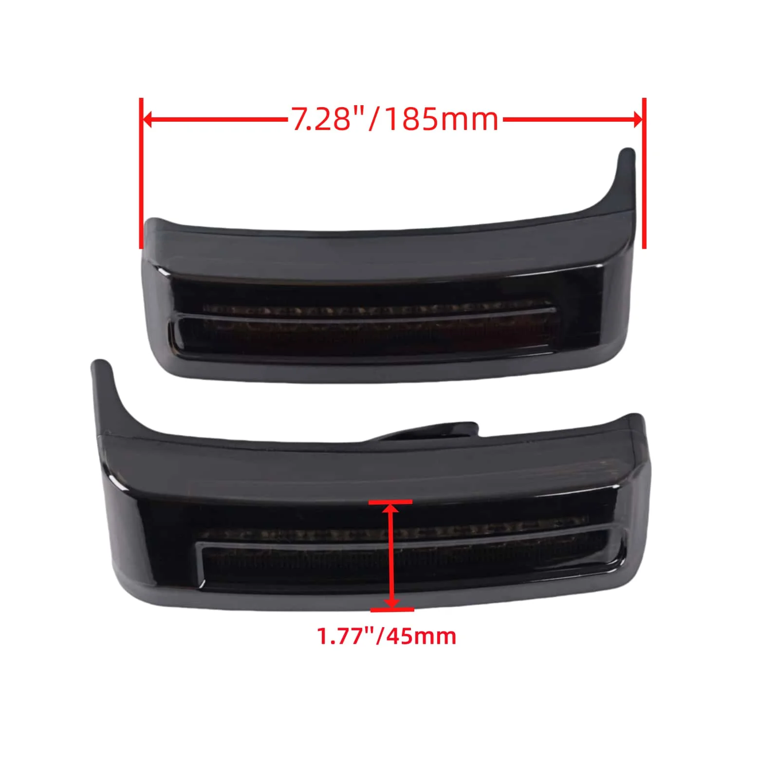 Motorcycle Saddlebag Turn Signal Taillight Black Lens Smoke Cover Red Amber For Harley Touring Street Glide Road King 2014-2022