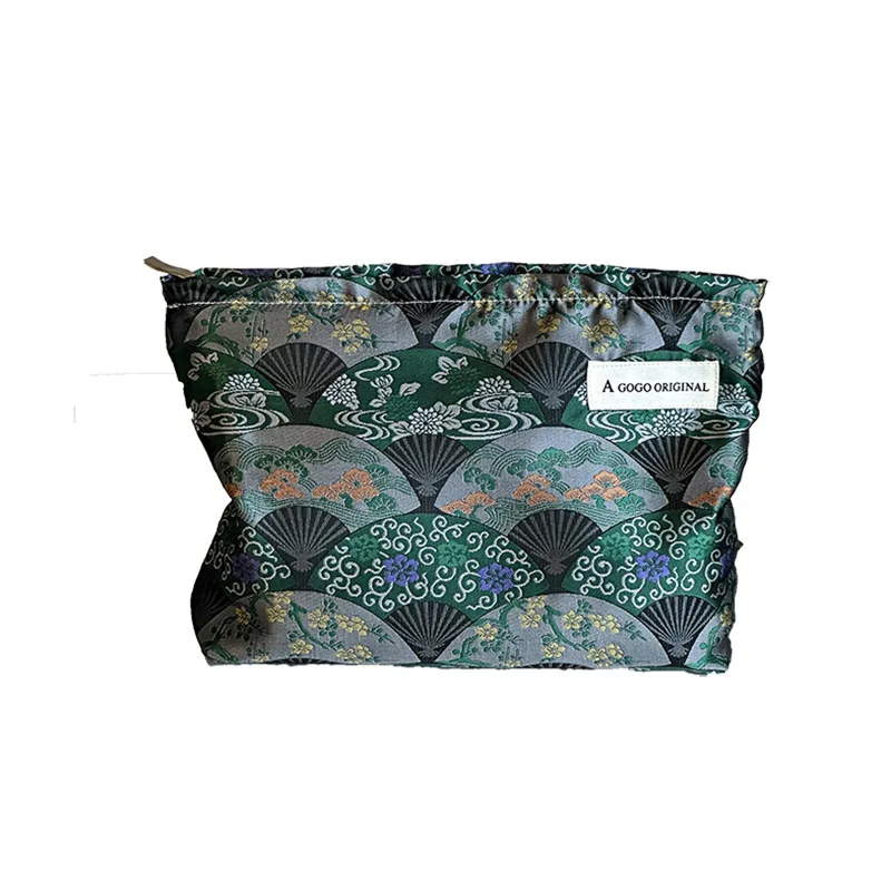 Vintage Cosmetic Bag Clutch Bag Large Makeup Organizer Bags Korean Cosmetic Pouch Women Cute Toiletry Beauty Case