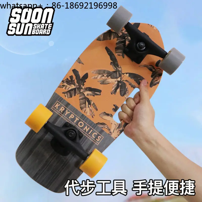 SoonSun 19-inch Portable Fish Board Adult Commuter Skateboard Children Board Beginner Girl Work