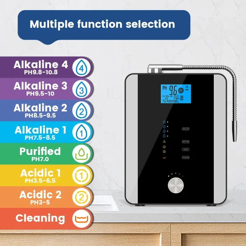 Japan Technologie Kangen Su Platinum Coating Alkaline Water Machine 11-plaat Kangen Water Ionisator Machine K8