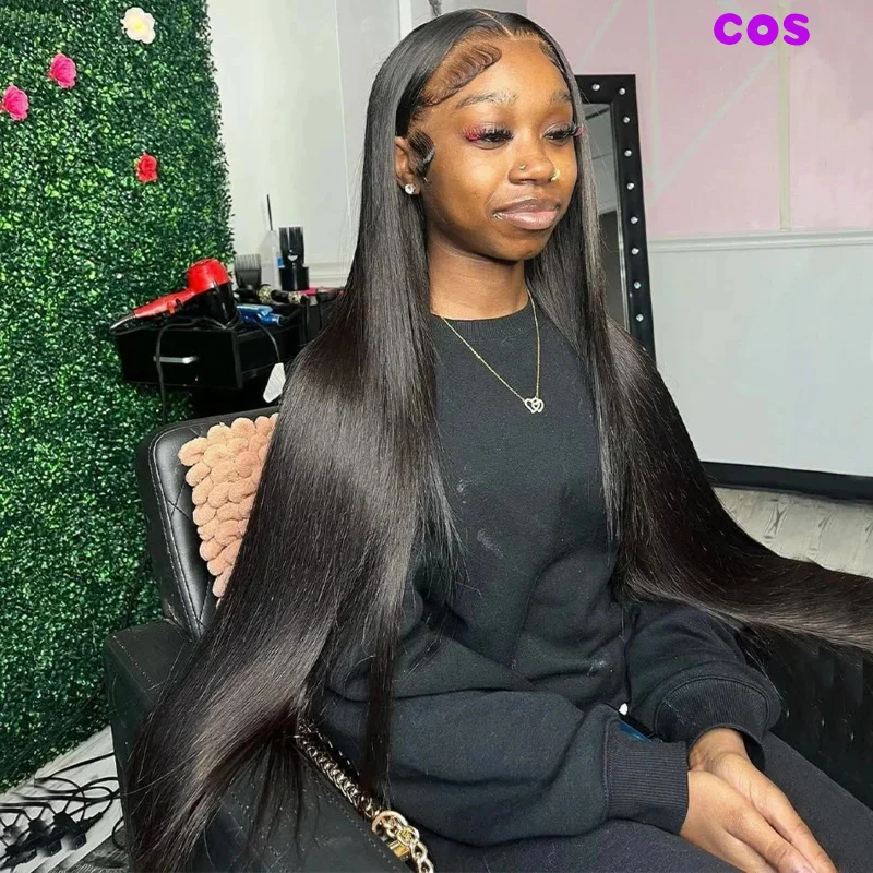 With 13x4 Bone Straight Lace Front Wig 30 40 Inch Lace Front Human Hair Wigs For Women 13x6 Brazilian Hair Wigs 360 Lace Frontal