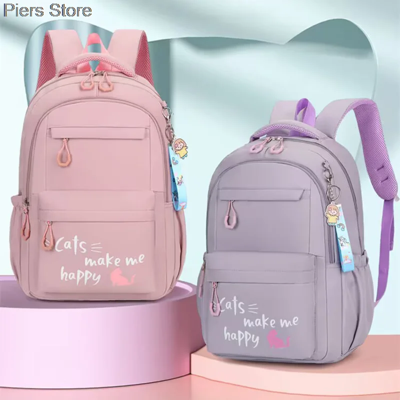 Girl School Bag Backpack Back Pack For Teenager Women Children Female Pink Schoolbag Primary High Bagpack Class Teens Child Kids