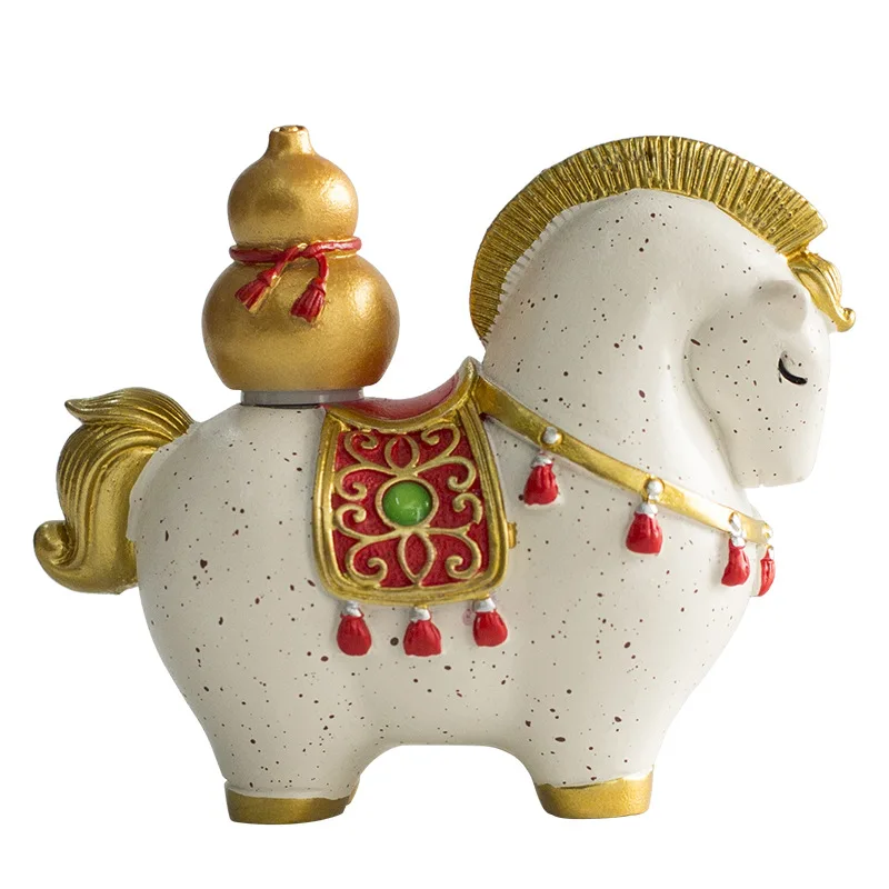 

Creative Horse Chinese Gift Set for Home Furnishings, Living Room Decorations, and Friends' Gifts