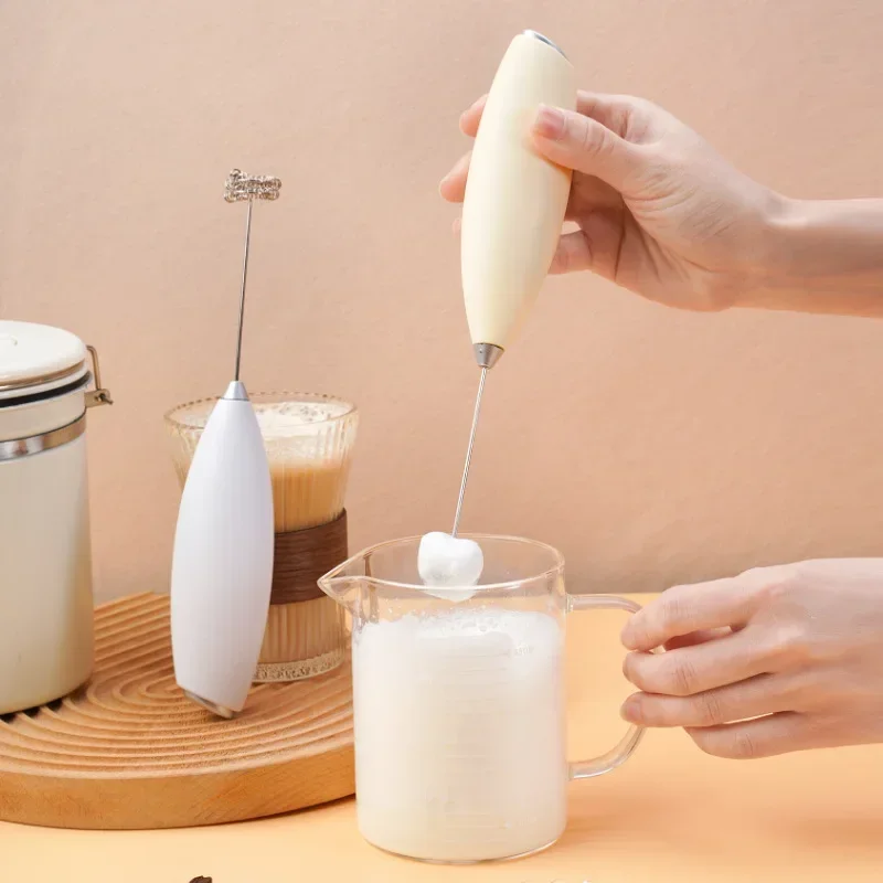 Kabelloser Mini-Stabmixer 1 Stück |   Elektrischer Schneebesen, Milchaufschäumer, Getränkemixer, Schäumer zum Rühren in der Haushaltsküche