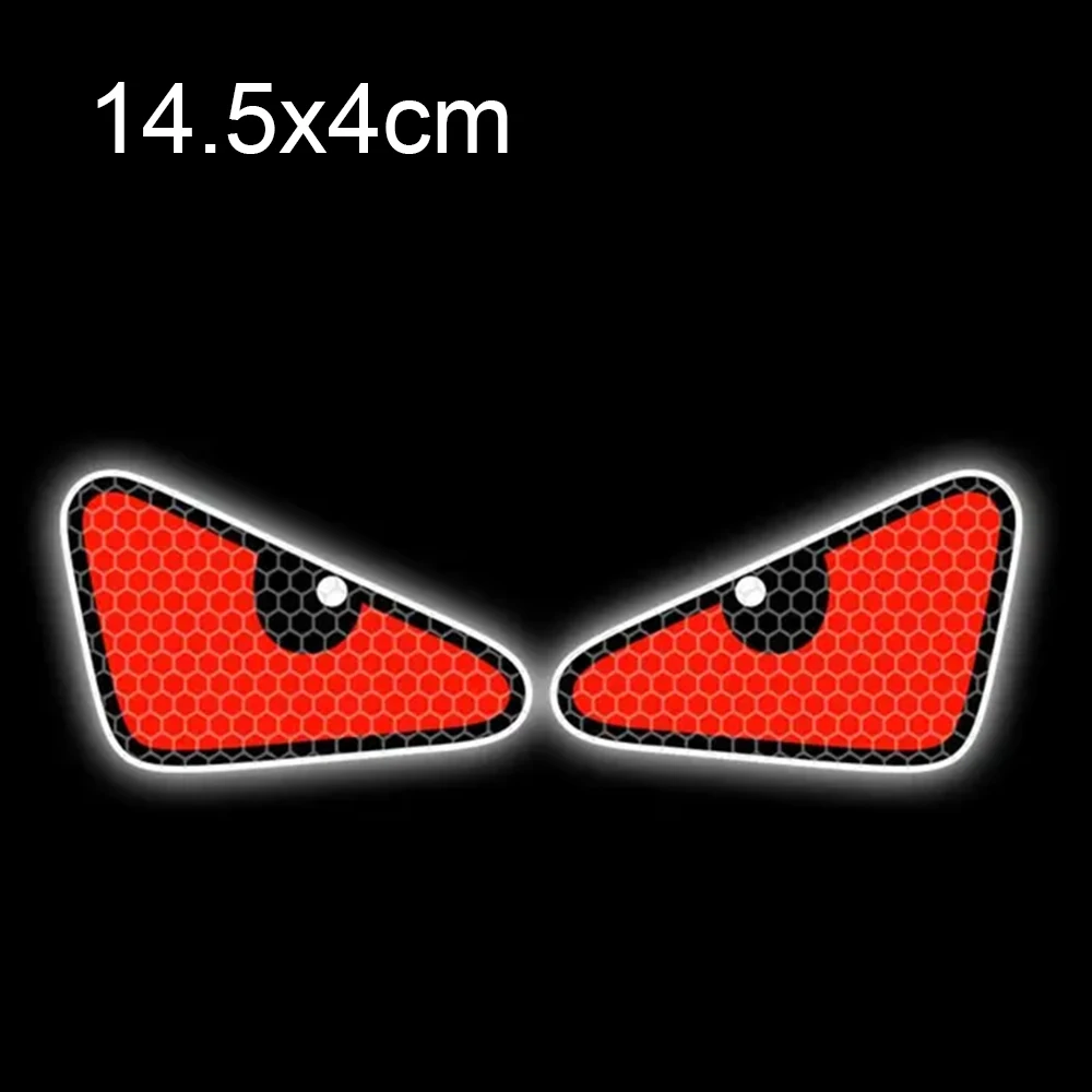 الشيطان عيون سيارة دراجة نارية ملصقات خوذة هدية النافذة الخلفية الديكور ملصق مائي سيارة كهربائية دراجة نارية ملصقات عاكسة #5