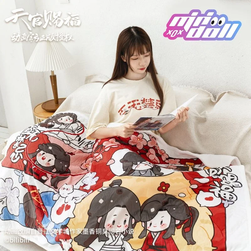 

Tian Guan Ci Fu Authentic Animation Surrounding Xie Lian Huacheng Plush Blanket Xielian Huacheng Blanket Couple Blanket