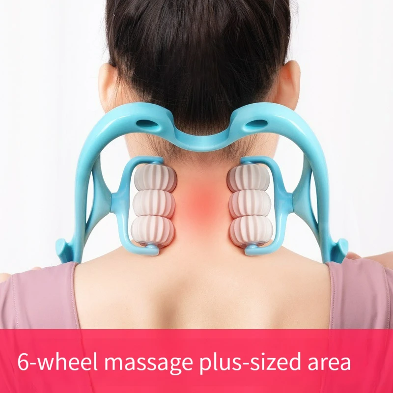 

Cervical Spine Massager Roller Back Massager Manual Use To Relieve Fatigue Shoulder Neck Instrument Lumbar Lneading Household