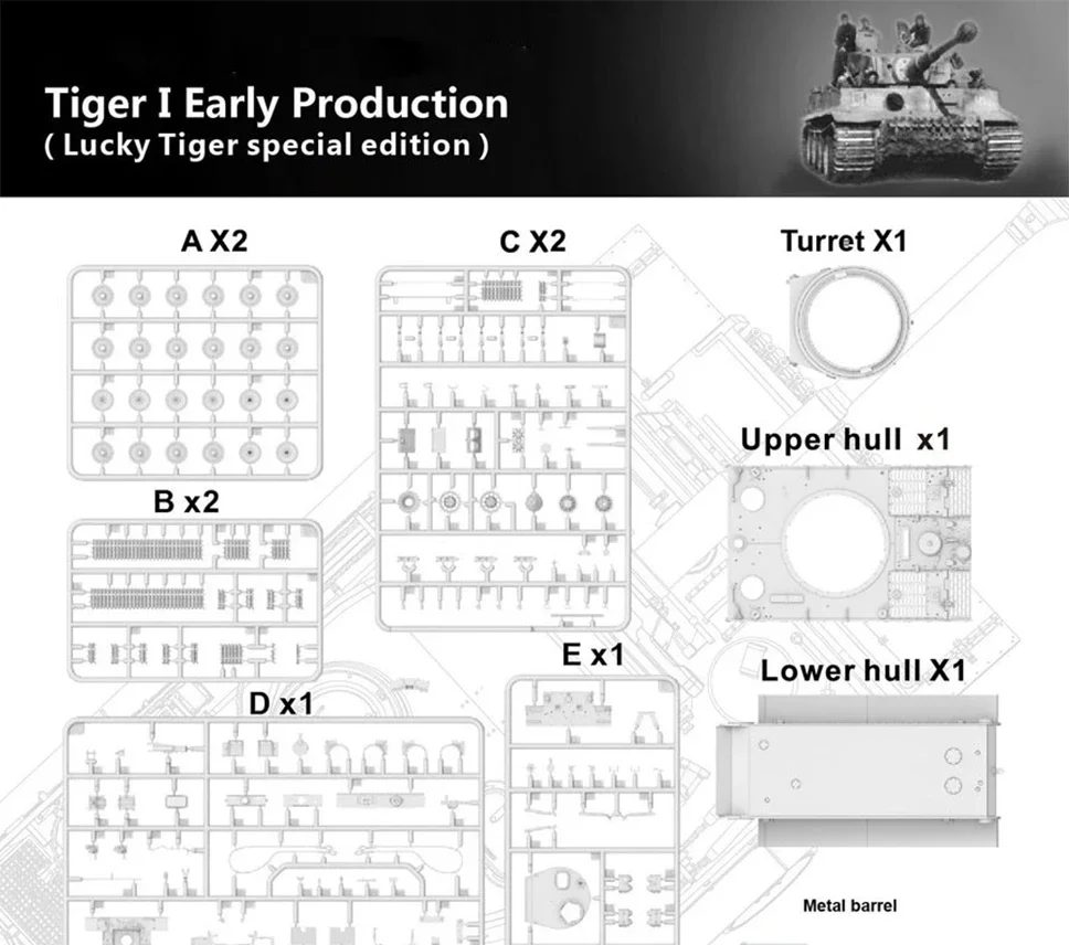 Vespid model VS720018 German Tiger 1 Heavy Tank Early production 1/72