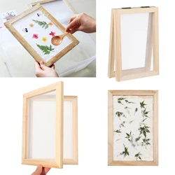 Multi-size Paper Making Mould Frame DIY Papermaking Paper Making Screen Learning Wood Handcraft Gift Wooden Mesh Mold