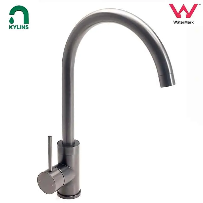 KYLINS Grey Morden Kitchen Mixer Tap Sink Kitchen Metal Faucet Countertop gun gray Kitchen Faucets Water Filter Gourmet Sinks