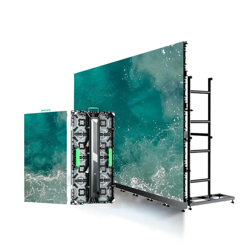 Customizable China Factory Hot Sell Outdoor Rental Led Full Video Panel Display Video  Full Color Outdoor 6x2m Rental LED Displa