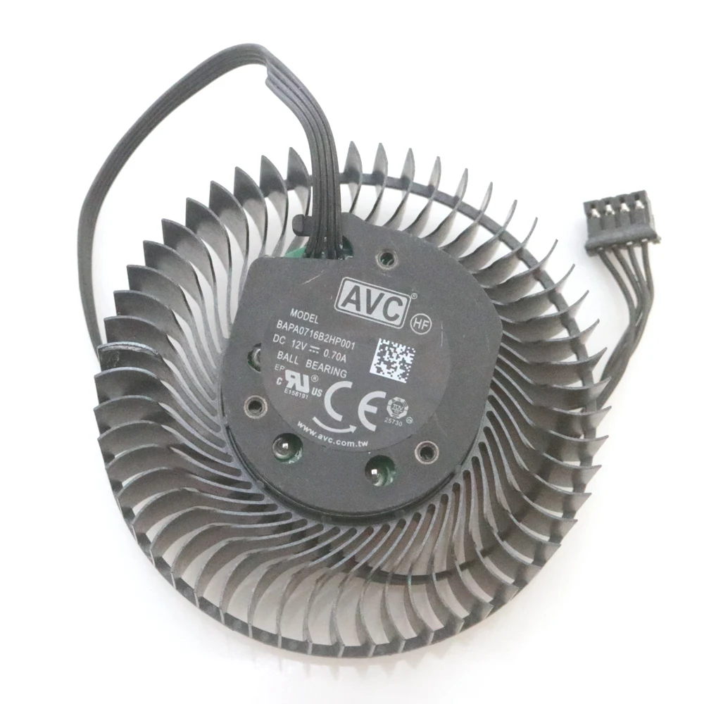 Imagem -03 - Ventilador de Refrigeração da Placa Gráfica Bapa0716b2hp001 4pin para Nvidia Quadro Rtx A4000 12v 0.70a 63 mm