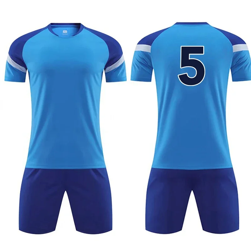 Girl Boys Running Clothes Sets Kids Football Jersey Short Sleeve Children Sports Training Uniforms Soccer Jerseys Night run