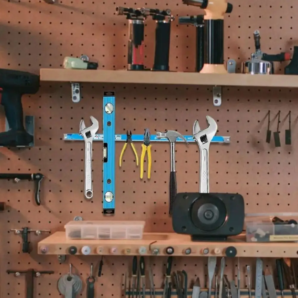 Magnetic Tool Holder Heavy Duty Tool Bar Space Saving Metal Organizer Rack Tool For Workshop Garage Home