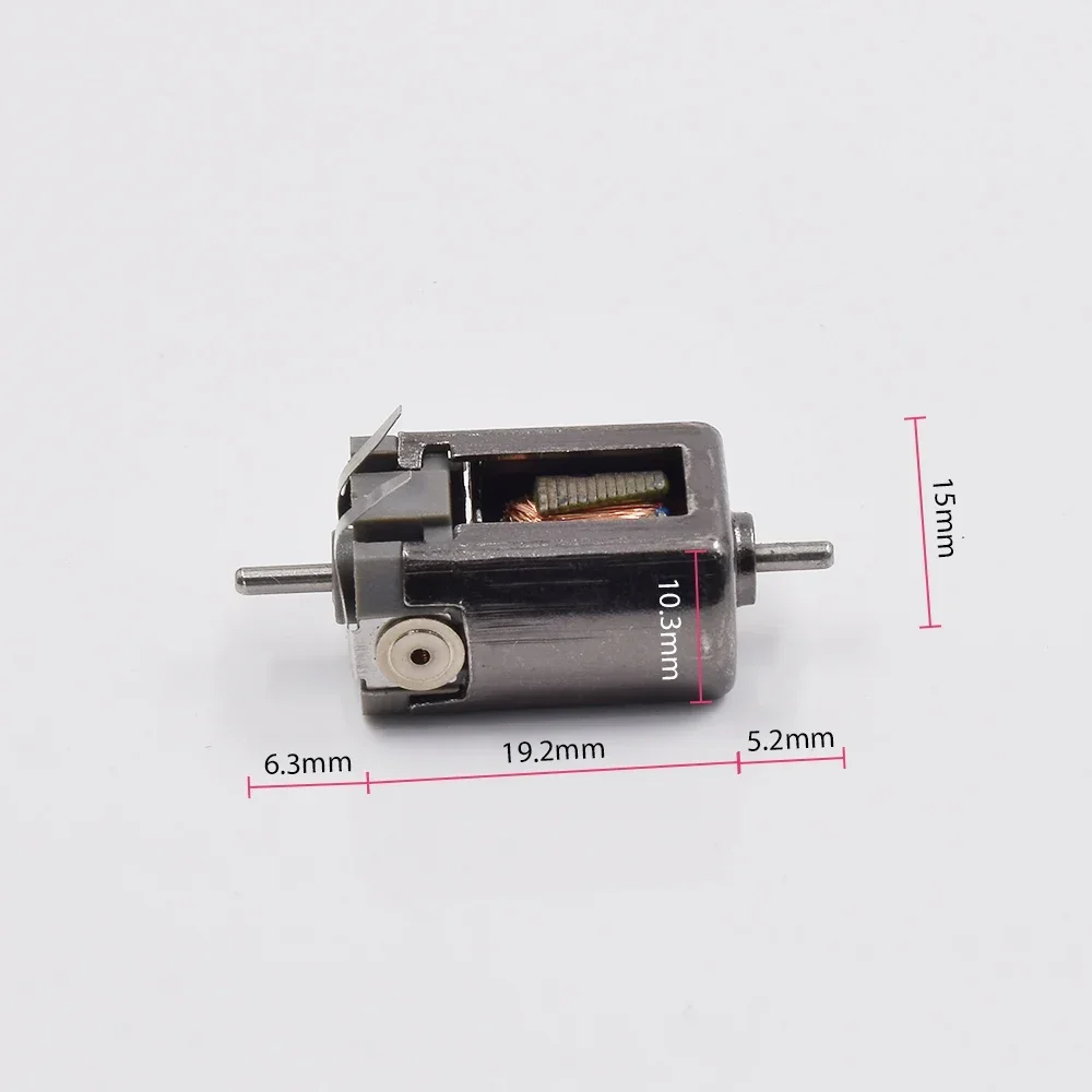 Micro 10mm*15mm Electric Motor DC 6V-12V 26800RPM High Speed Engine 1.5mm Shaft For RC HO Slot Car Rail Model