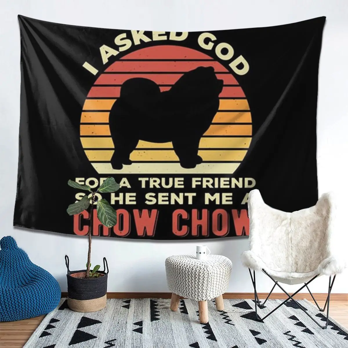 

Гобелен Chow Chow 3, декор, художественные эстетические гобелены для гостиной, спальни, дома, настенная ткань, настенная подвеска