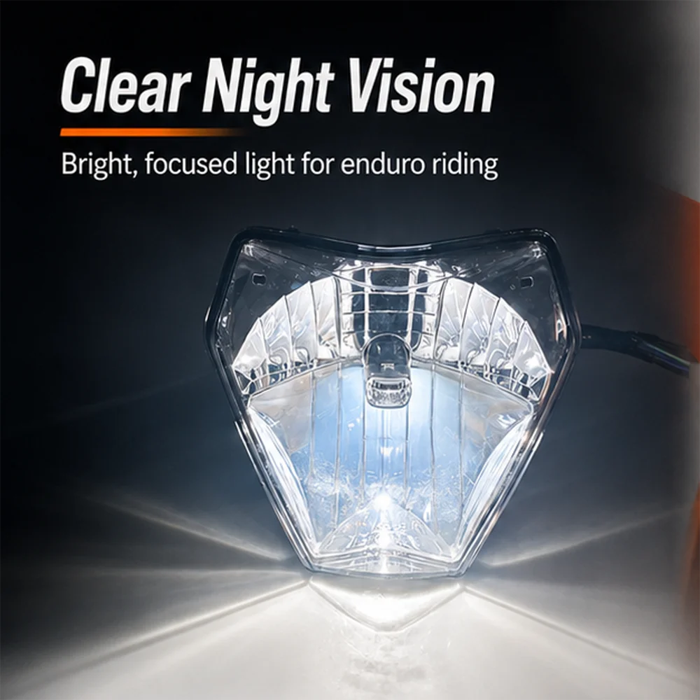 New For KTM EXC EXCF XC XCW SX SXF 125 - 500 2024 2025 2026 Enduro Motorcycle Accessories Headlight Headlamp Head Light Lamp - view 4