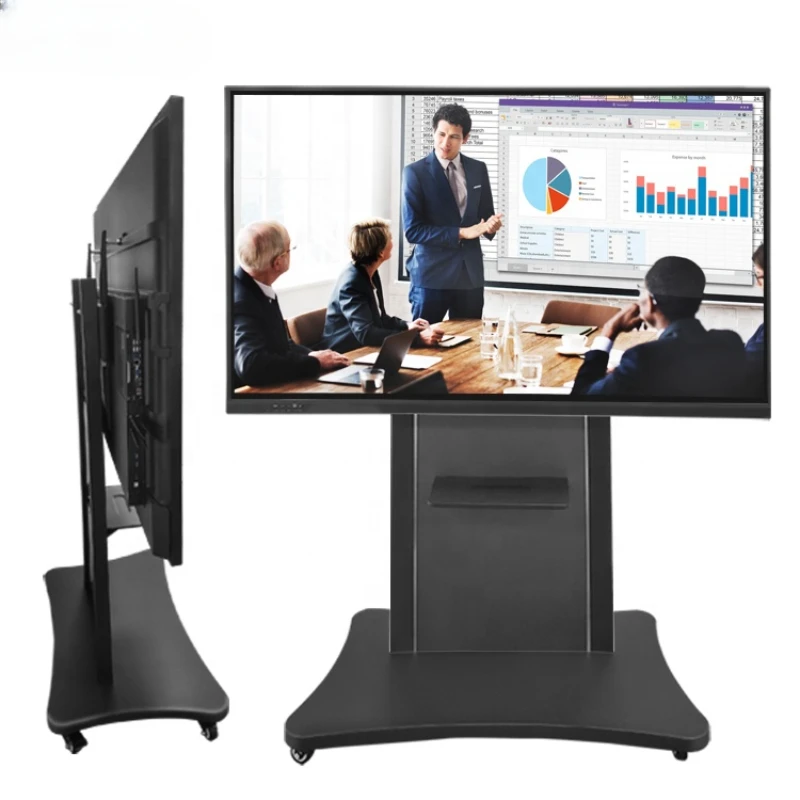 55 inch dual-purpose hanging optional floor stand 4K touch electronic whiteboard for meeting