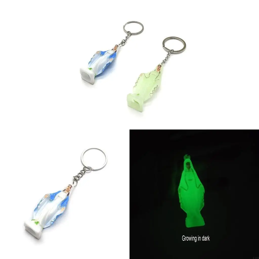 F19B Catholic Keychain Glow Pendant for Mothers, Wives, Sisters,