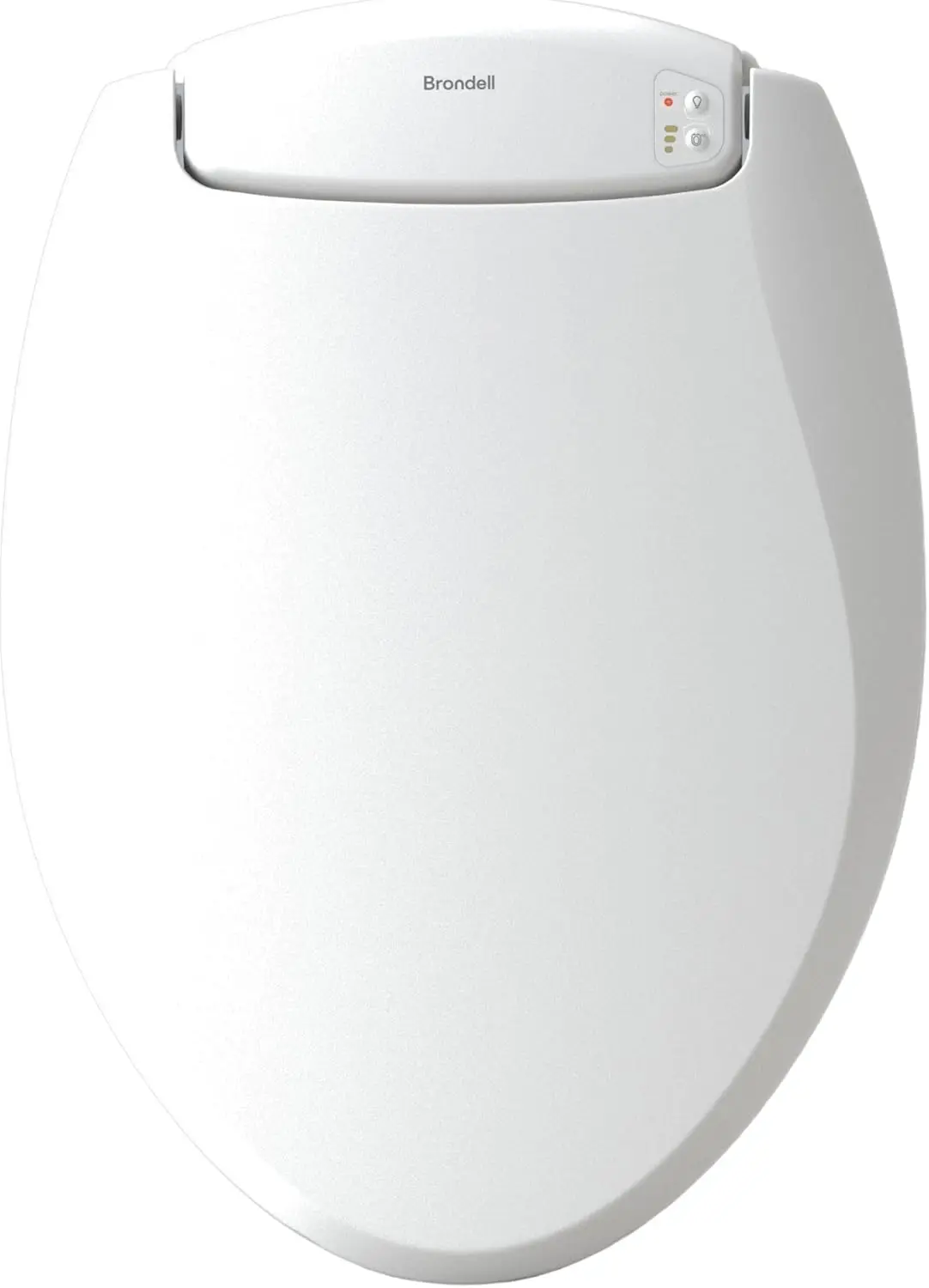 

Heated Toilet Seat with Night Light, 3 Temperature Settings, Gentle Close Lid, Easy Installation, Built-In Controls, Round White