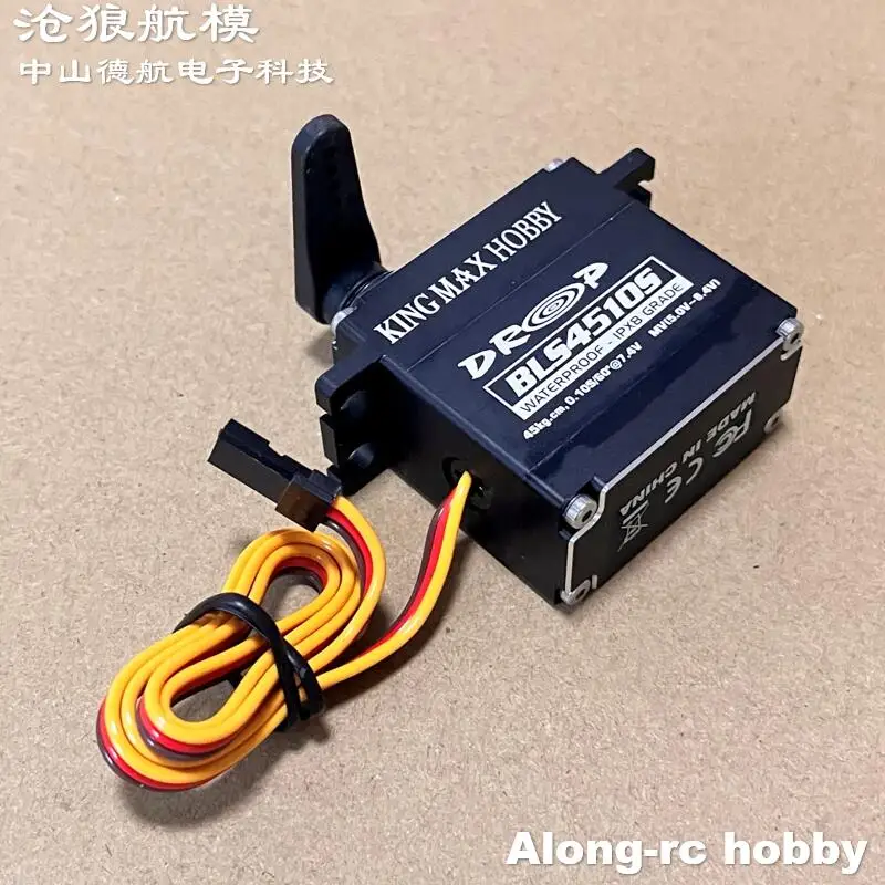 

Bruhless Motor Servo Kingmax BLS4510S 92g 45kg.cm Digital Servos Steel Gears IPX8 Waterproof For RC Airplane Cars Boat Part