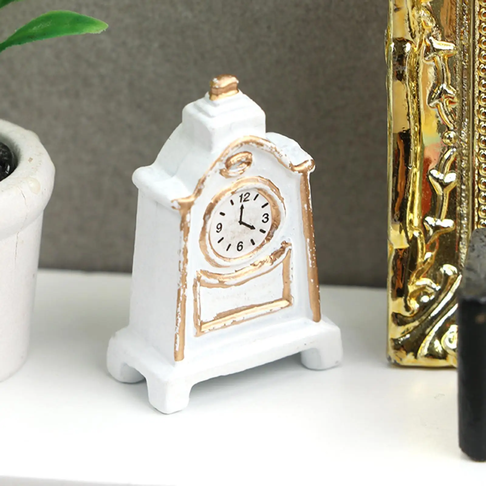 

1:12 Scale Dollhouse Miniature Clock Simulation for Hallway Boys Girls