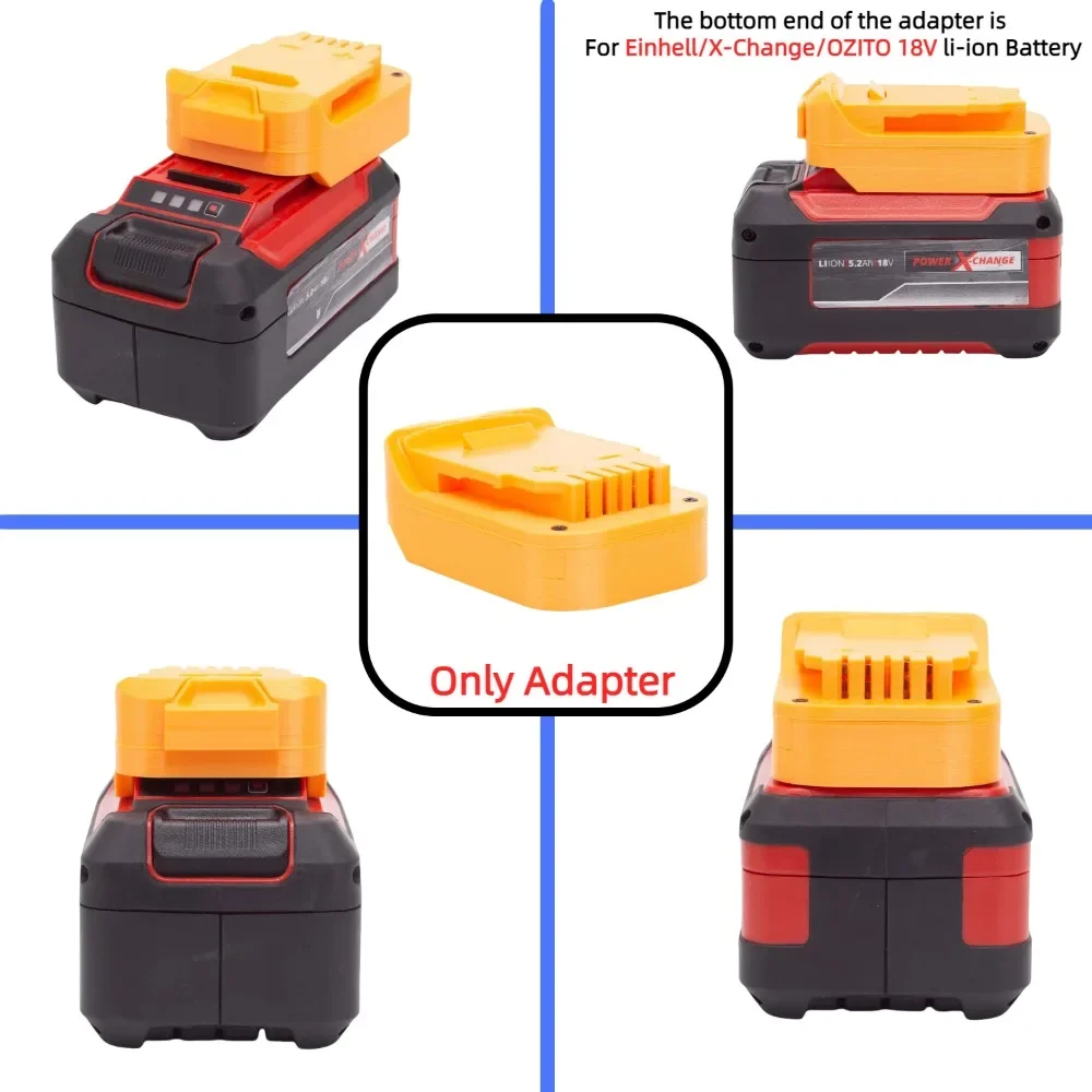 Imagem -05 - Acessório Adaptador de Bateria Conversor Lithium-ion Dewalt X-change Ozito 18v 20v xr